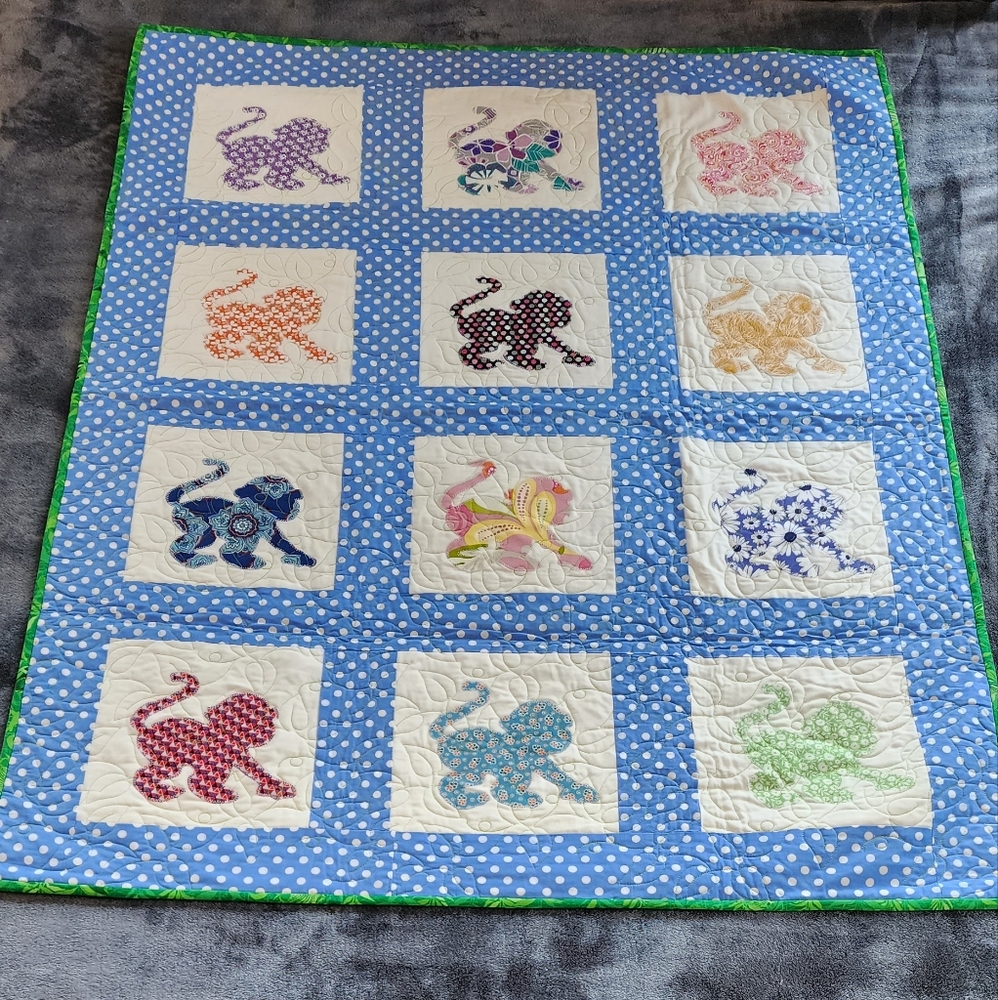 Child's Monkey Quilt